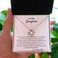To My Daughter Love Knot Necklace