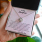 To My Daughter Love Knot Necklace