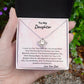 To My Daughter Love Knot Necklace