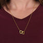 To my sexy wife, two heart pendant
