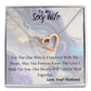 To my sexy wife, two heart pendant
