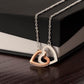 To my sexy wife, two heart pendant