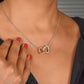 To my sexy wife, two heart pendant
